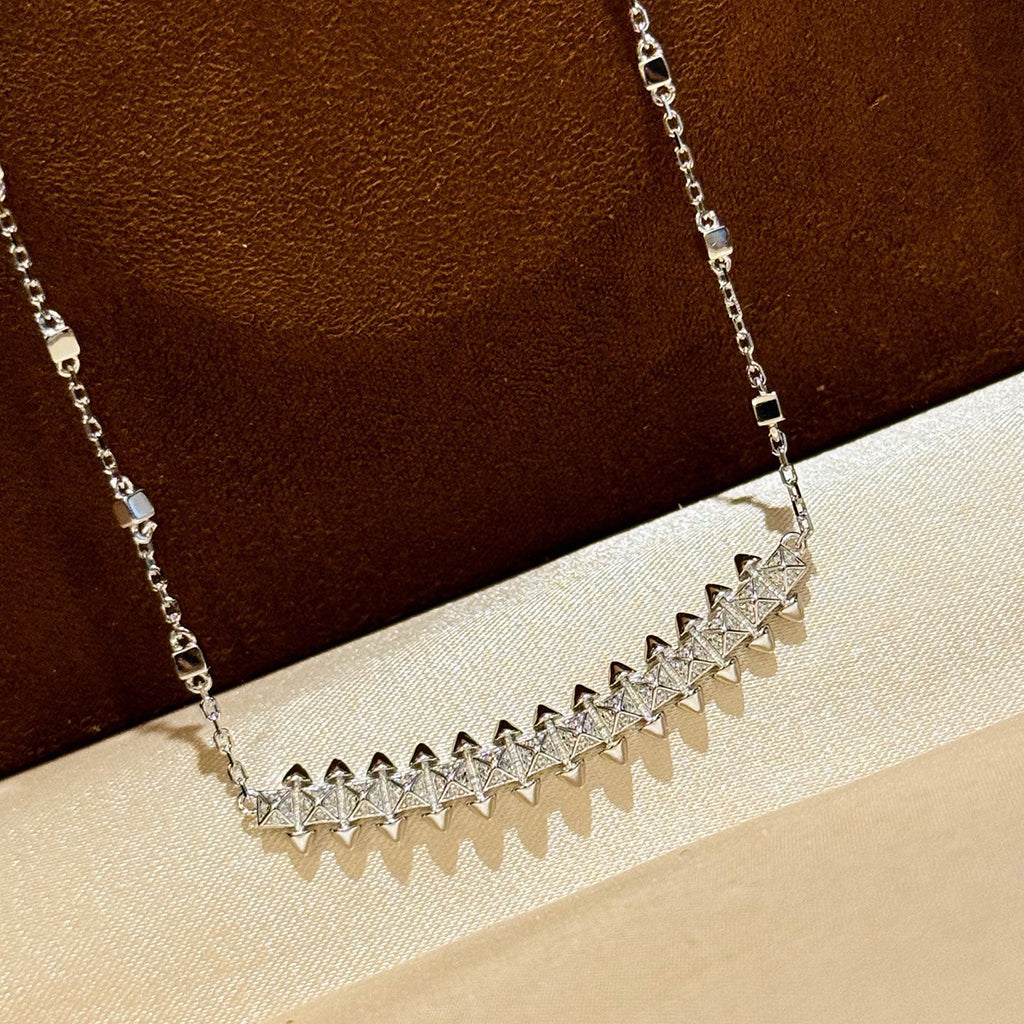 [Triumph Jewelry]CLASH  SMALL FULL DIAMOND NECKLACE