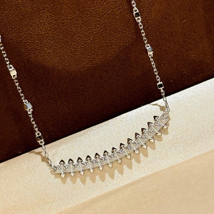 [Triumph Jewelry]CLASH  SMALL FULL DIAMOND NECKLACE
