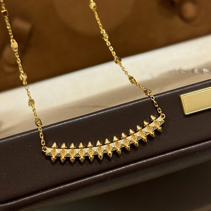 [Triumph Jewelry]CLASH  SMALL FULL DIAMOND NECKLACE