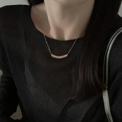 [Triumph Jewelry]CLASH  SMALL FULL DIAMOND NECKLACE