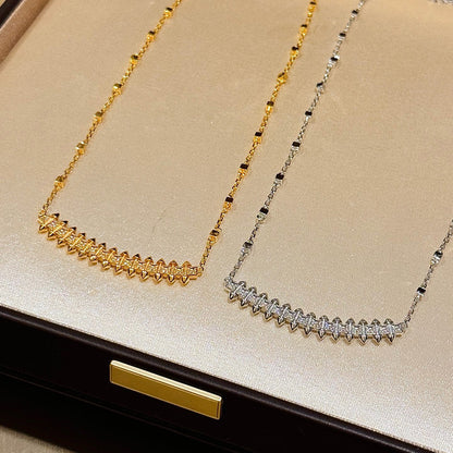 [Triumph Jewelry]CLASH  SMALL FULL DIAMOND NECKLACE