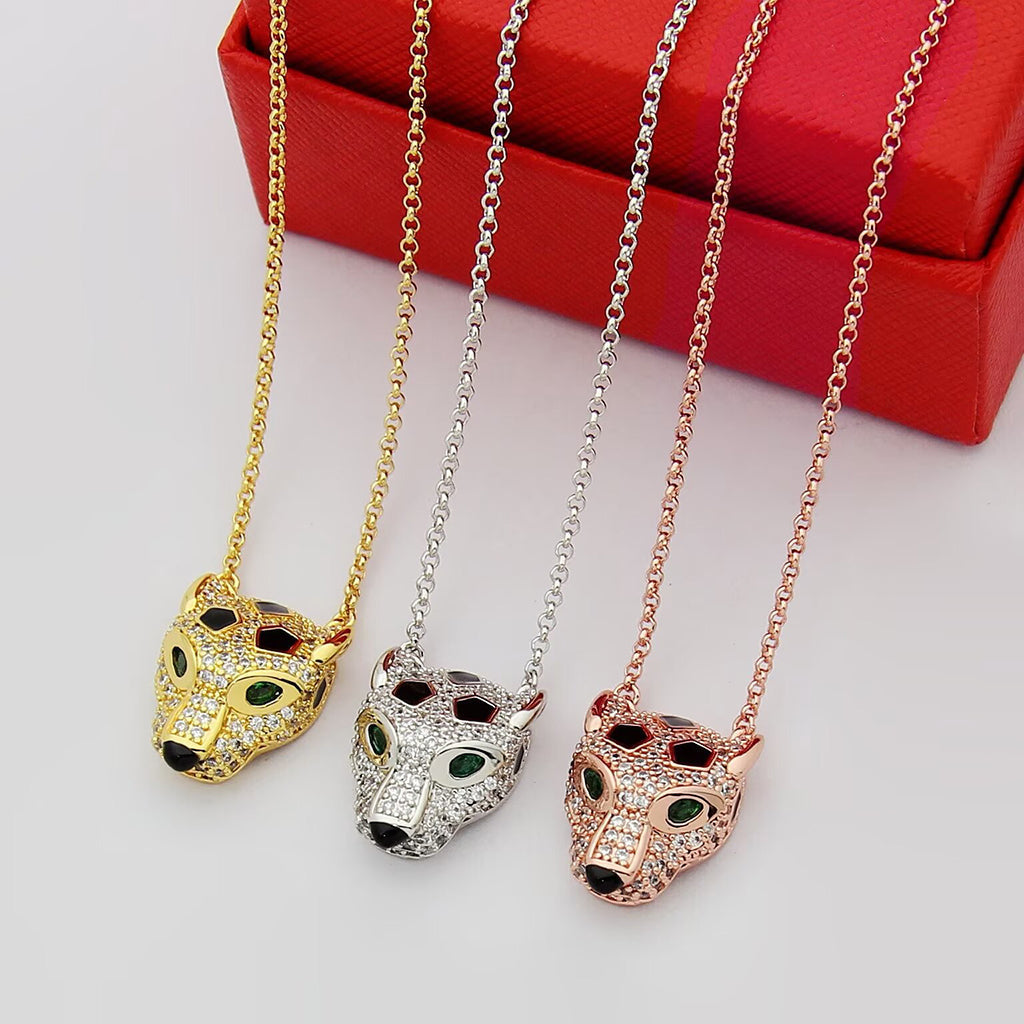 [Triumph Jewelry]PANTHERE FULL DIAMOND NECKLACE
