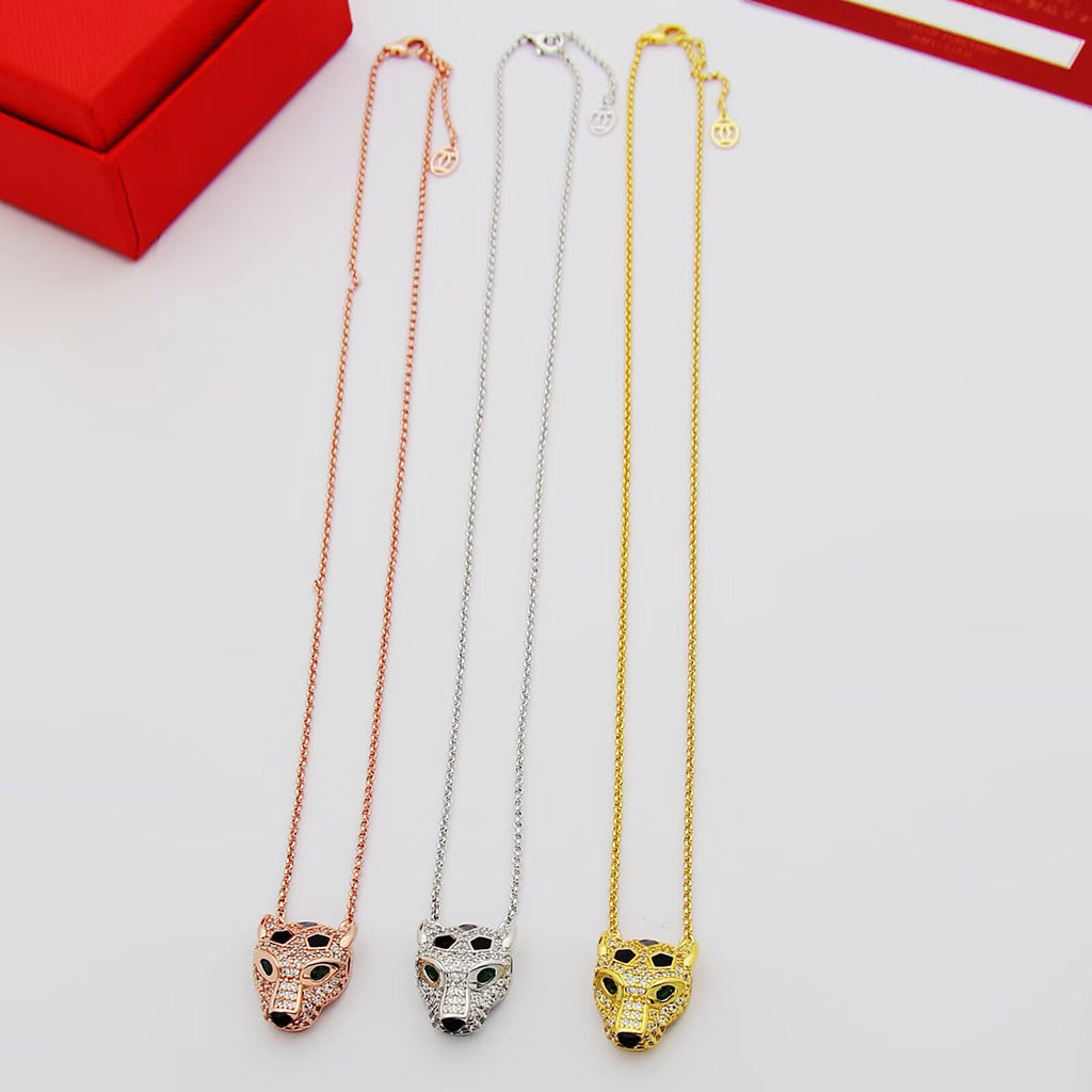[Triumph Jewelry]PANTHERE FULL DIAMOND NECKLACE