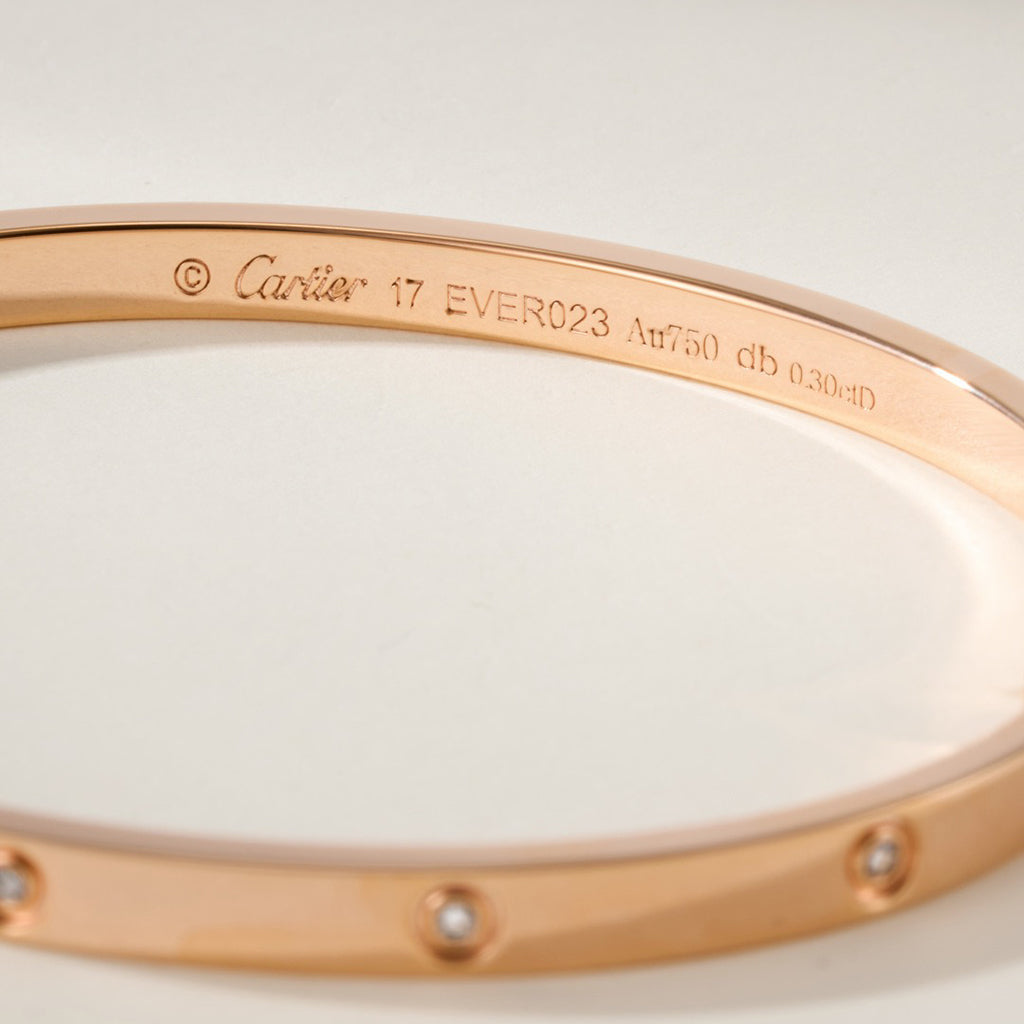 [Triumph Jewelry]LOVE BRACELET 3.65MM 10 DIAMONDS