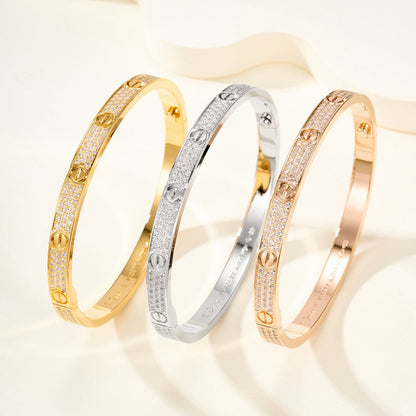 [Triumph Jewelry]LOVE BRACELET 4.8MM DIAMOND-PAVED
