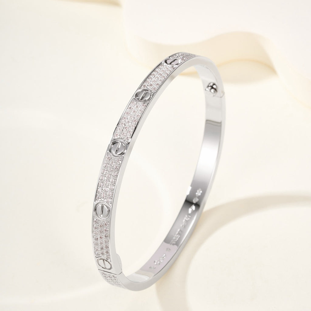 [Triumph Jewelry]LOVE BRACELET 4.8MM DIAMOND-PAVED