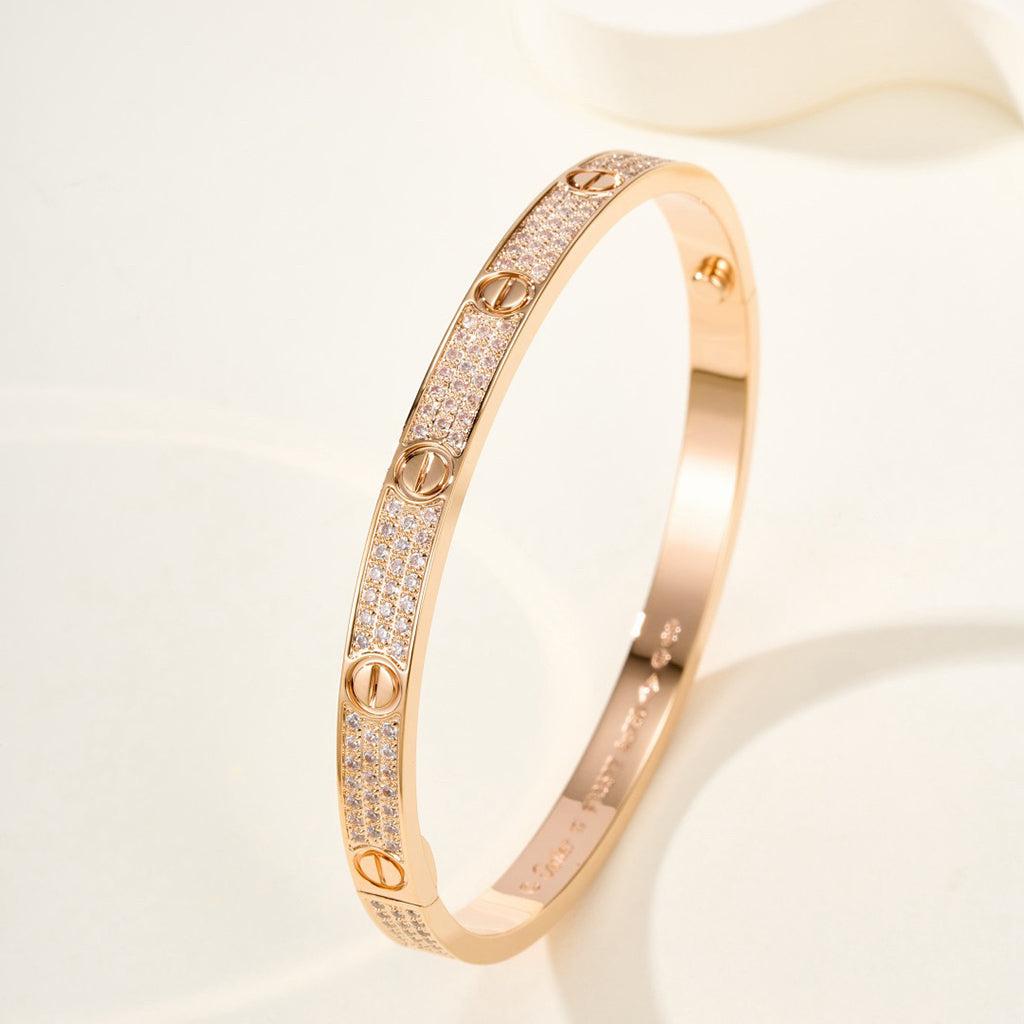 [Triumph Jewelry]LOVE BRACELET 4.8MM DIAMOND-PAVED