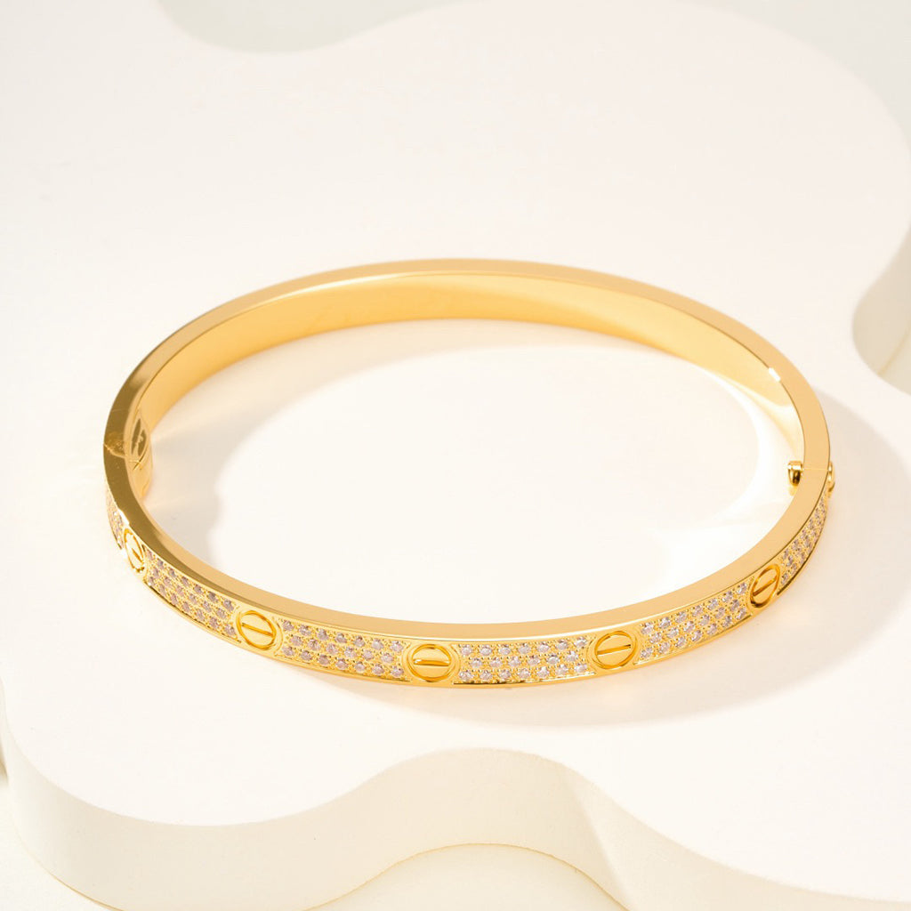 [Triumph Jewelry]LOVE BRACELET 4.8MM DIAMOND-PAVED