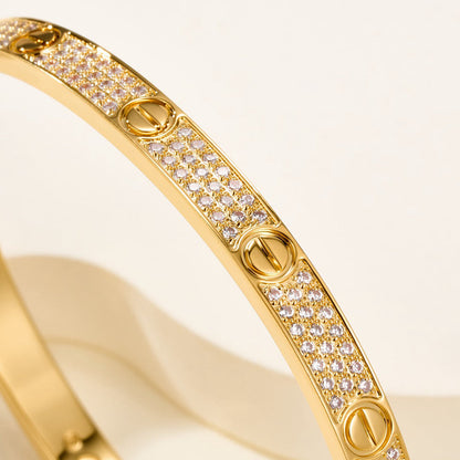 [Triumph Jewelry]LOVE BRACELET 4.8MM DIAMOND-PAVED