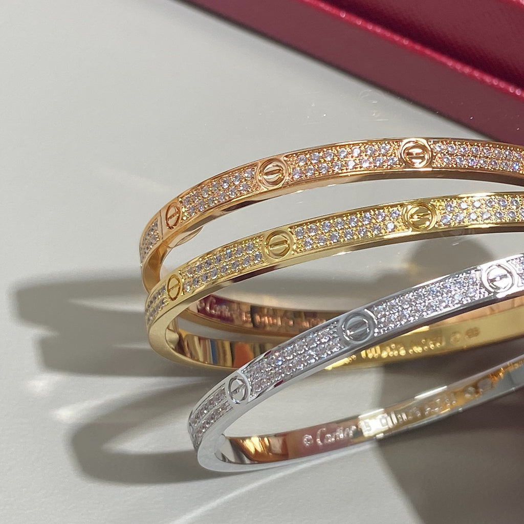[Triumph Jewelry]LOVE BRACELET 3.65MM DIAMOND-PAVED