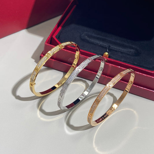 [Triumph Jewelry]LOVE BRACELET 3.65MM DIAMOND-PAVED