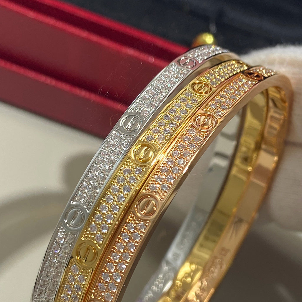 [Triumph Jewelry]LOVE BRACELET 3.65MM DIAMOND-PAVED
