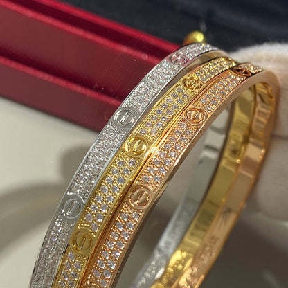 [Triumph Jewelry]LOVE BRACELET 3.65MM DIAMOND-PAVED