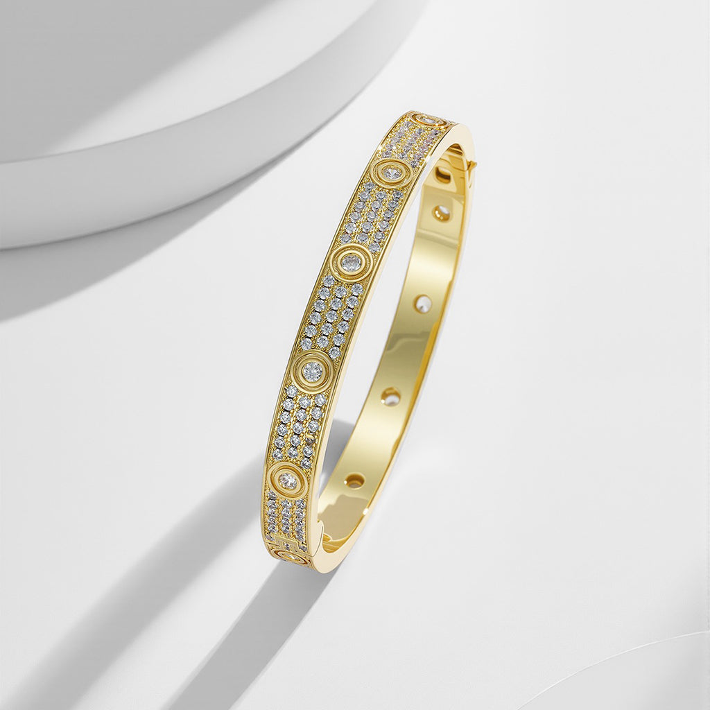 [Triumph Jewelry]LOVE BRACELET 6.1MM DIAMOND-PAVED 10 BIG DIAMONDS