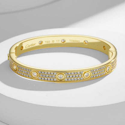 [Triumph Jewelry]LOVE BRACELET 6.1MM DIAMOND-PAVED 10 BIG DIAMONDS