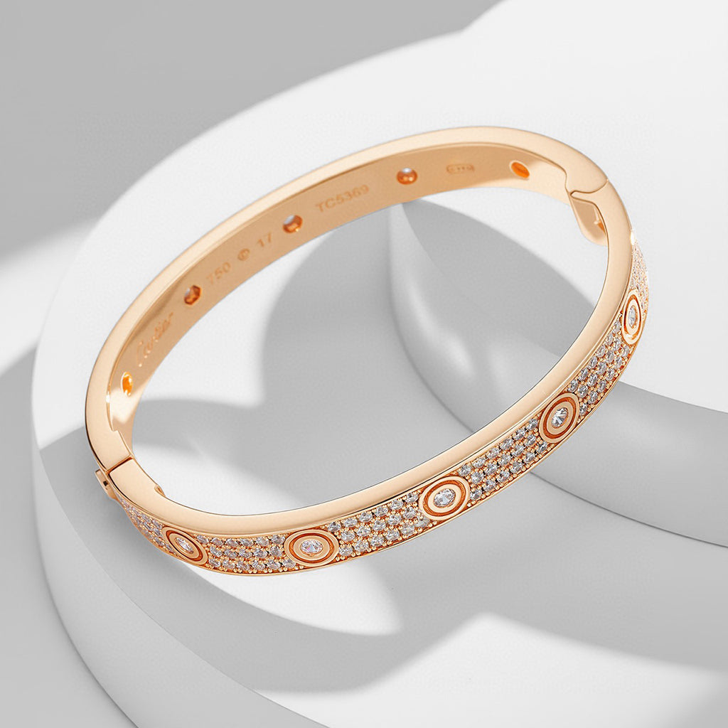 [Triumph Jewelry]LOVE BRACELET 6.1MM DIAMOND-PAVED 10 BIG DIAMONDS
