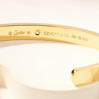 [Triumph Jewelry]LOVE BRACELET 6.1MM 1 DIAMOND OPEN CUFF