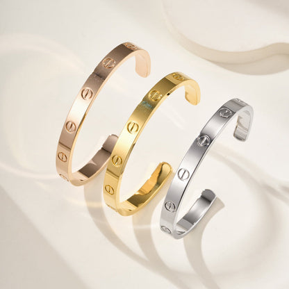 [Triumph Jewelry]LOVE BRACELET 6.1MM OPEN CUFF