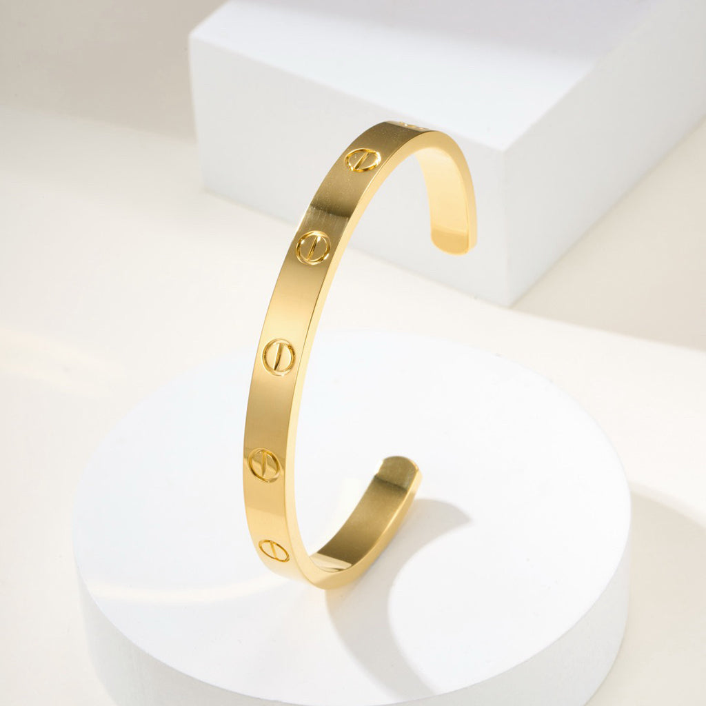 [Triumph Jewelry]LOVE BRACELET 6.1MM OPEN CUFF