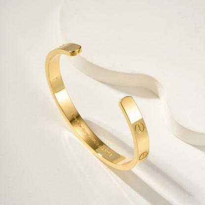 [Triumph Jewelry]LOVE BRACELET 6.1MM OPEN CUFF