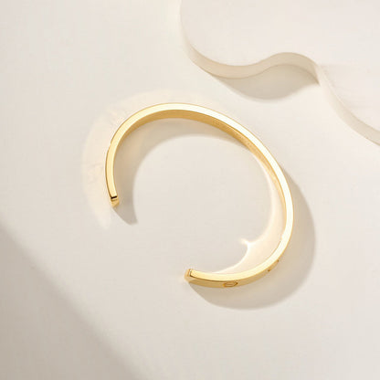 [Triumph Jewelry]LOVE BRACELET 6.1MM OPEN CUFF