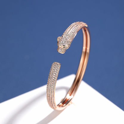 [Triumph Jewelry]PANTHERE FULL DIAMOND OPEN BRACELET