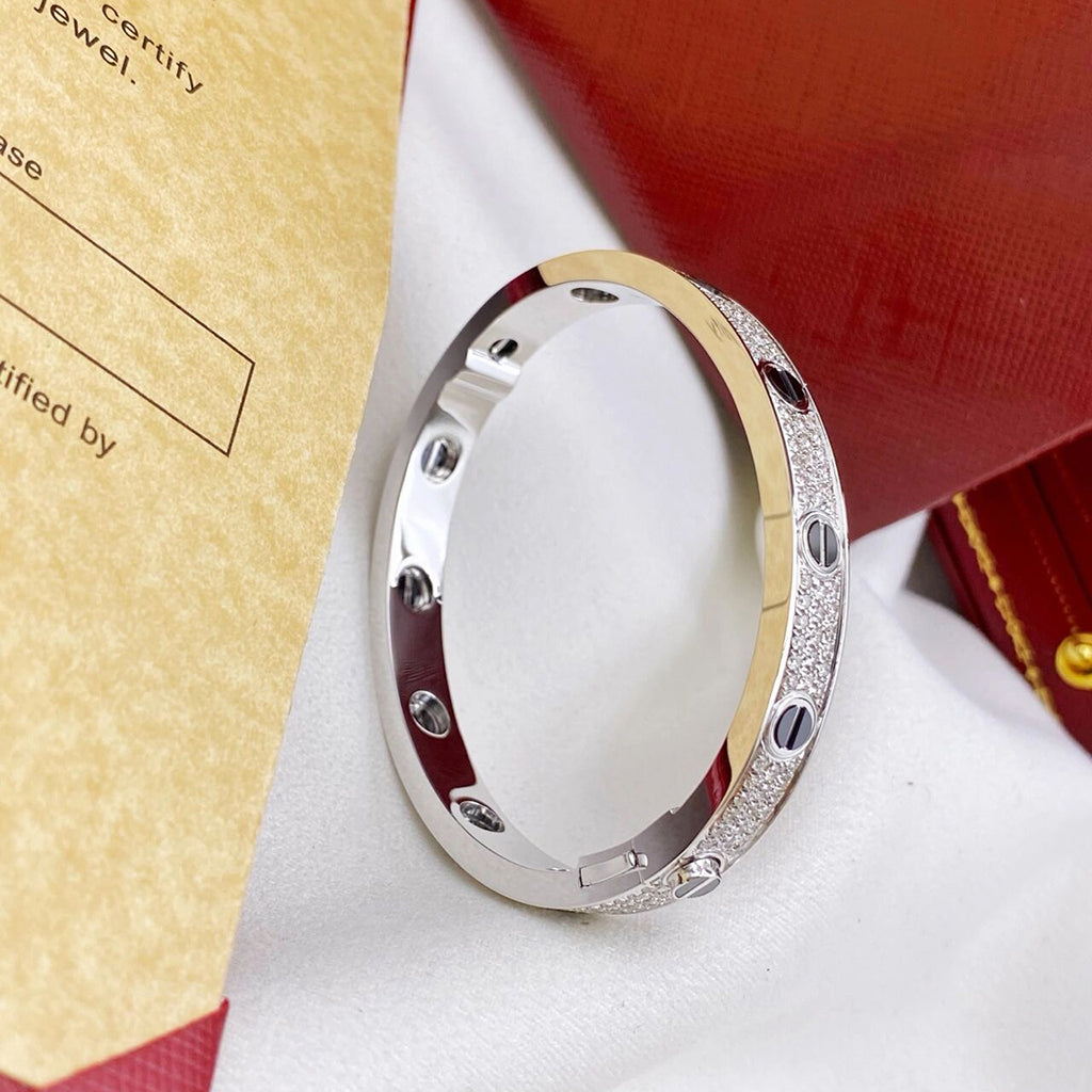 [Triumph Jewelry]LOVE BRACELET 6.1MM DIAMOND-PAVED CERAMIC