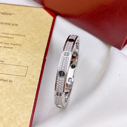 [Triumph Jewelry]LOVE BRACELET 6.1MM DIAMOND-PAVED CERAMIC