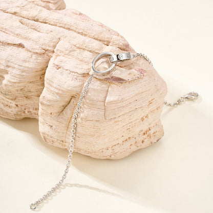 [Triumph Jewelry]LOVE BRACELET DOUBLE RING