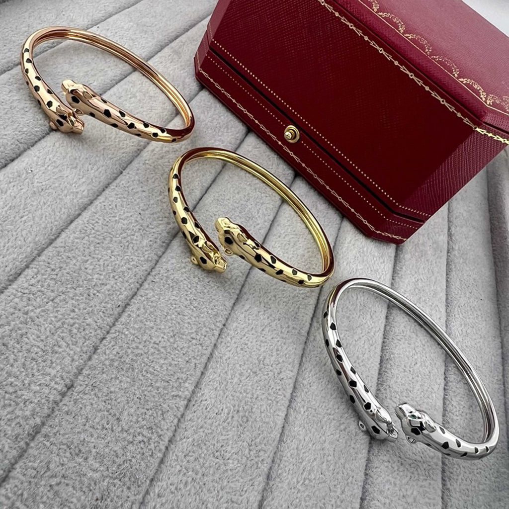 [Triumph Jewelry]PANTHERE DOUBLE HEADED OPEN BRACELET