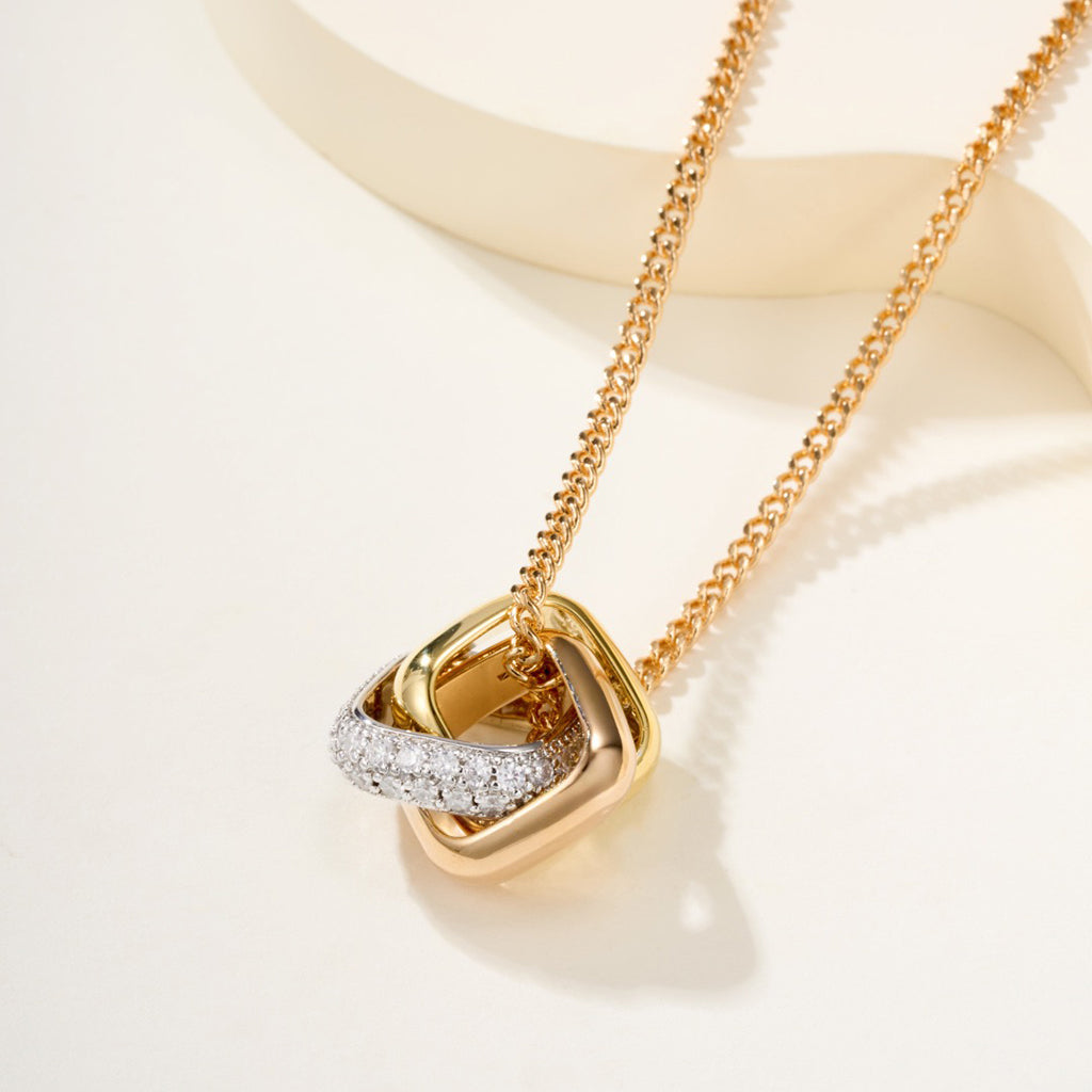 [Triumph Jewelry]TRINITY CUSHION NECKLACE COLLECTION