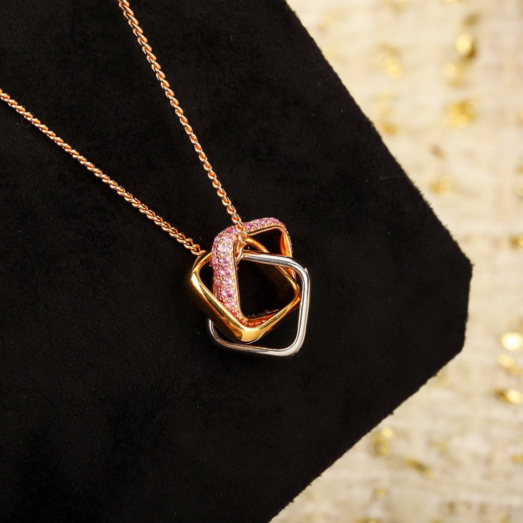 [Triumph Jewelry]TRINITY CUSHION NECKLACE COLLECTION