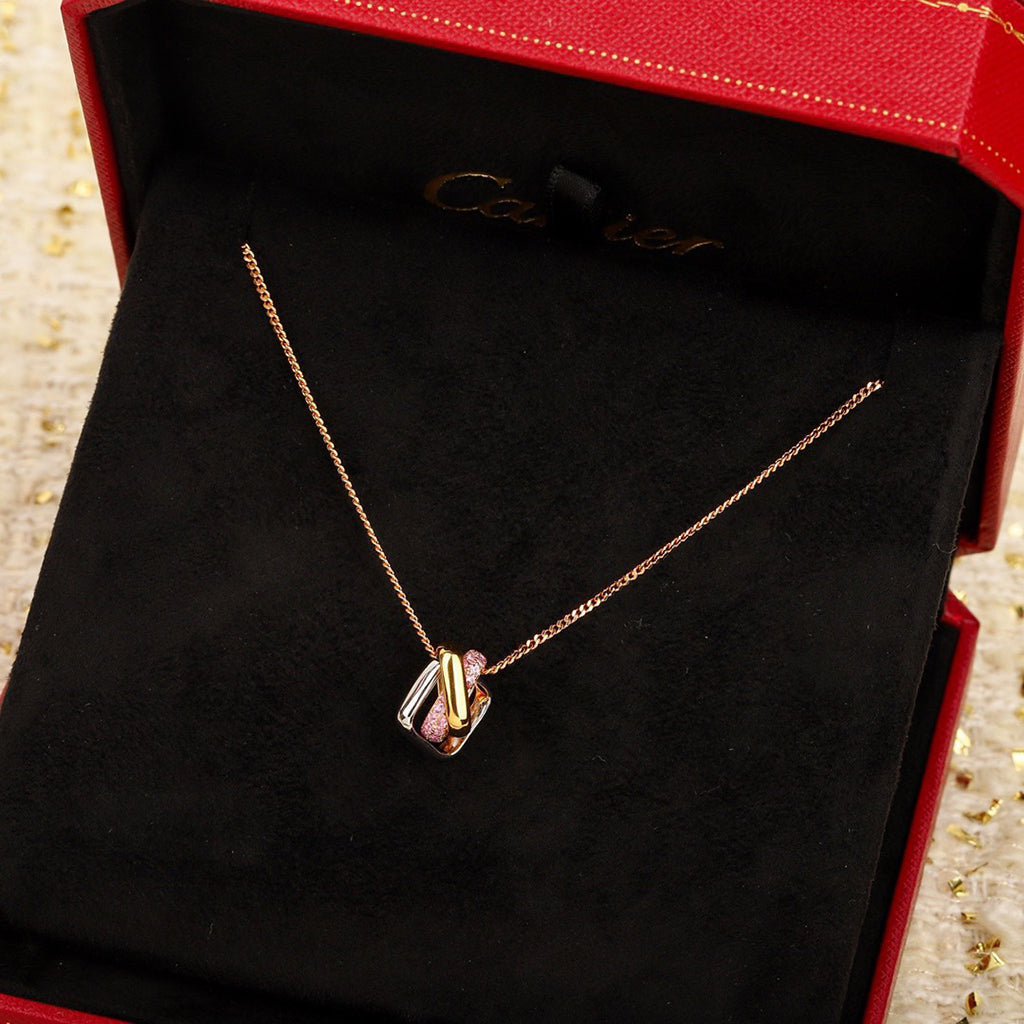 [Triumph Jewelry]TRINITY CUSHION NECKLACE COLLECTION