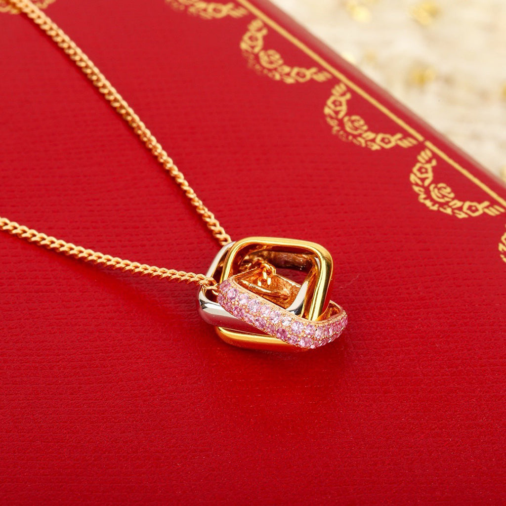 [Triumph Jewelry]TRINITY CUSHION NECKLACE COLLECTION