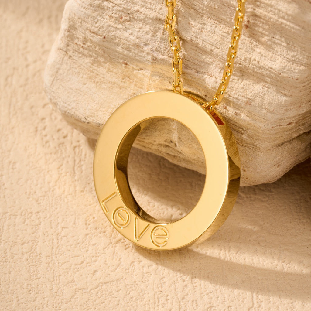 [Triumph Jewelry]LOVE NECKLACE 16MM  FULL DIAMOND