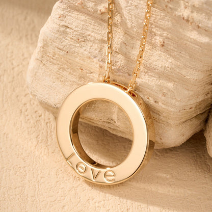 [Triumph Jewelry]LOVE NECKLACE 16MM  FULL DIAMOND