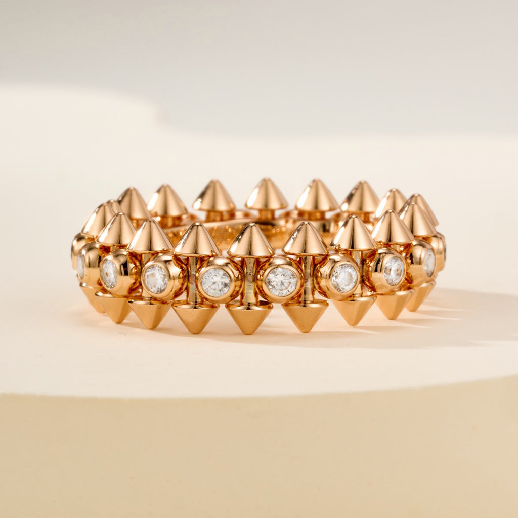 [Triumph Jewelry]CLASH 6.8MM DIAMOND MEDIUM RING