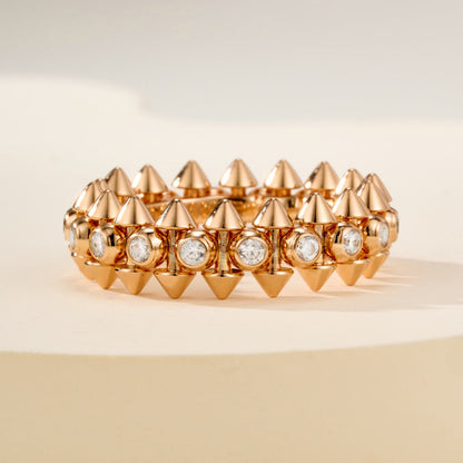 [Triumph Jewelry]CLASH 6.8MM DIAMOND MEDIUM RING