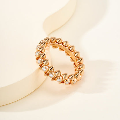 [Triumph Jewelry]CLASH 6.8MM DIAMOND MEDIUM RING