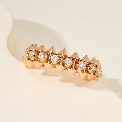 [Triumph Jewelry]CLASH 6.8MM DIAMOND MEDIUM RING