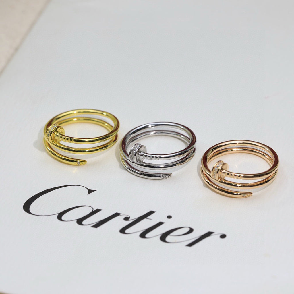 [Triumph Jewelry]JUSTE RING 4.8MM HALF DIAMOND