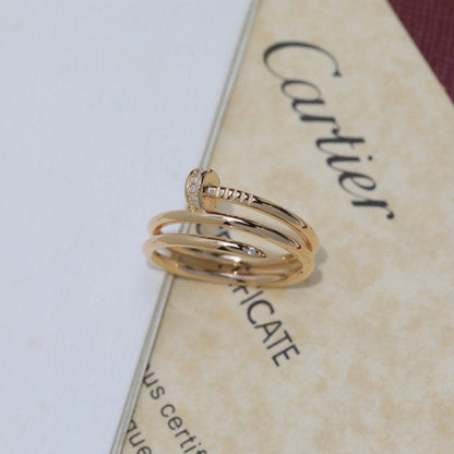 [Triumph Jewelry]JUSTE RING 4.8MM HALF DIAMOND