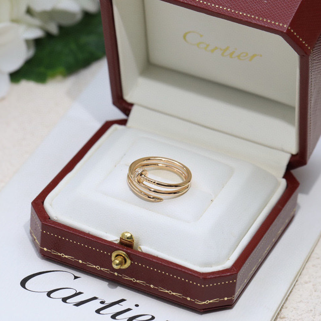 [Triumph Jewelry]JUSTE RING 4.8MM HALF DIAMOND