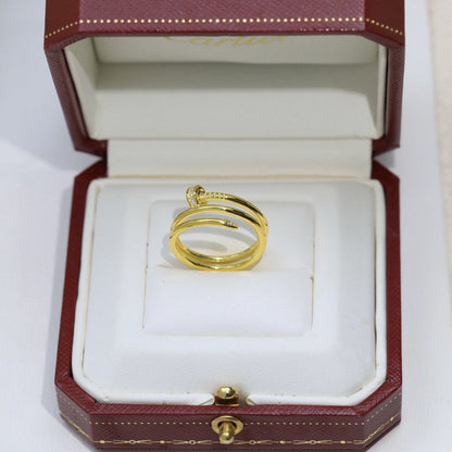 [Triumph Jewelry]JUSTE RING 4.8MM HALF DIAMOND