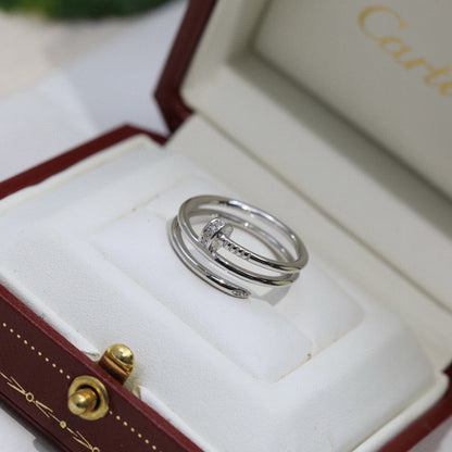 [Triumph Jewelry]JUSTE RING 4.8MM HALF DIAMOND