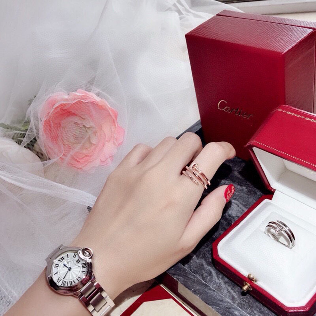 [Triumph Jewelry]JUSTE RING 4.8MM HALF DIAMOND