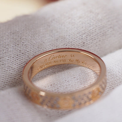 [Triumph Jewelry]LOVE RING 4.0MM DIAMOND PAVED