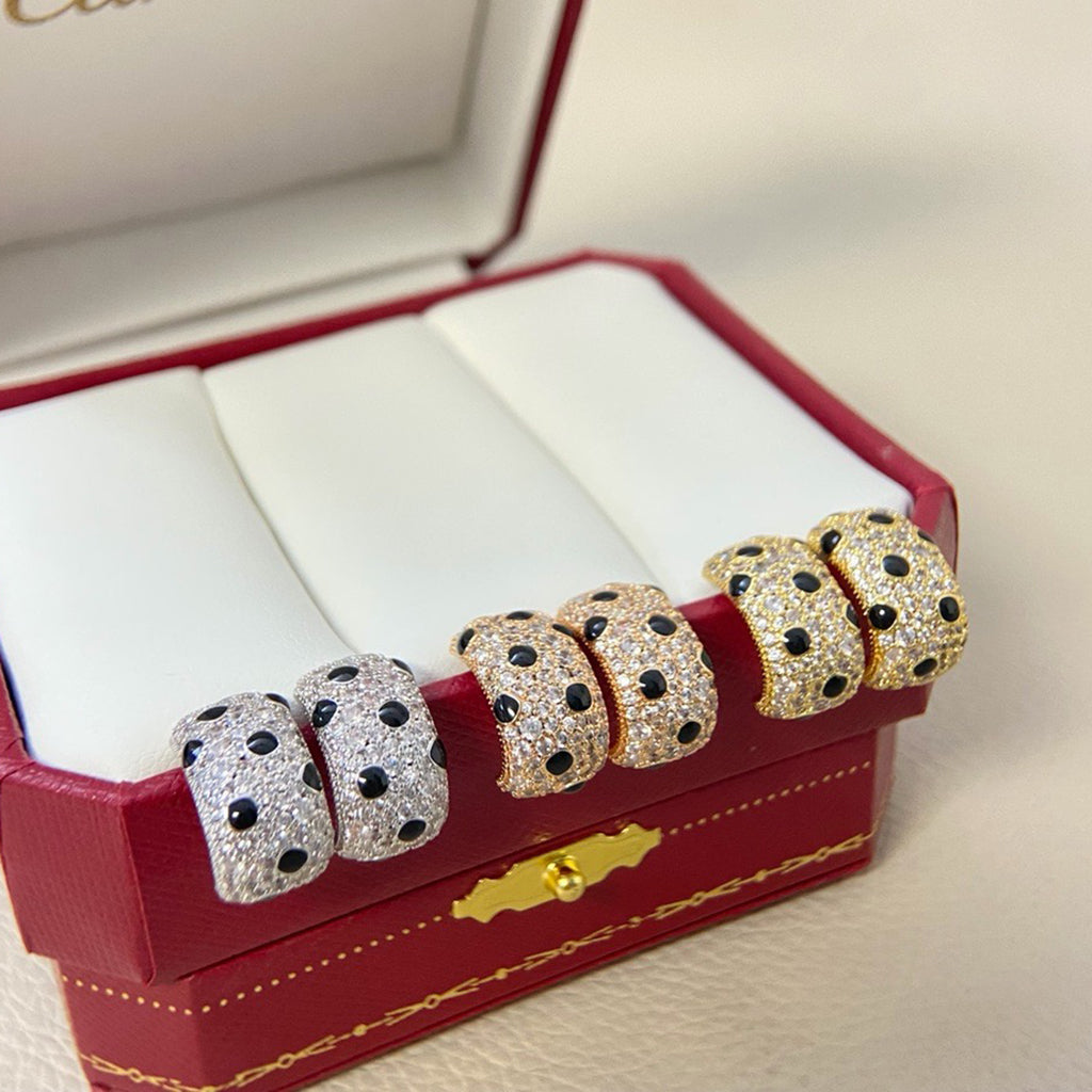 [Triumph Jewelry]PANTHERE MINI FULL DIAMOND EARRINGS