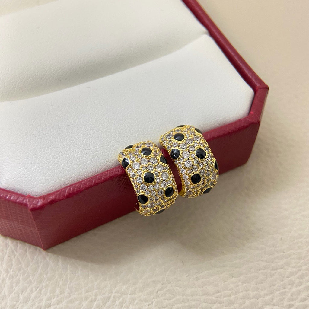 [Triumph Jewelry]PANTHERE MINI FULL DIAMOND EARRINGS
