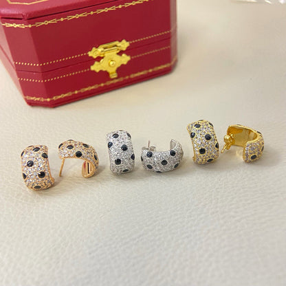 [Triumph Jewelry]PANTHERE MINI FULL DIAMOND EARRINGS